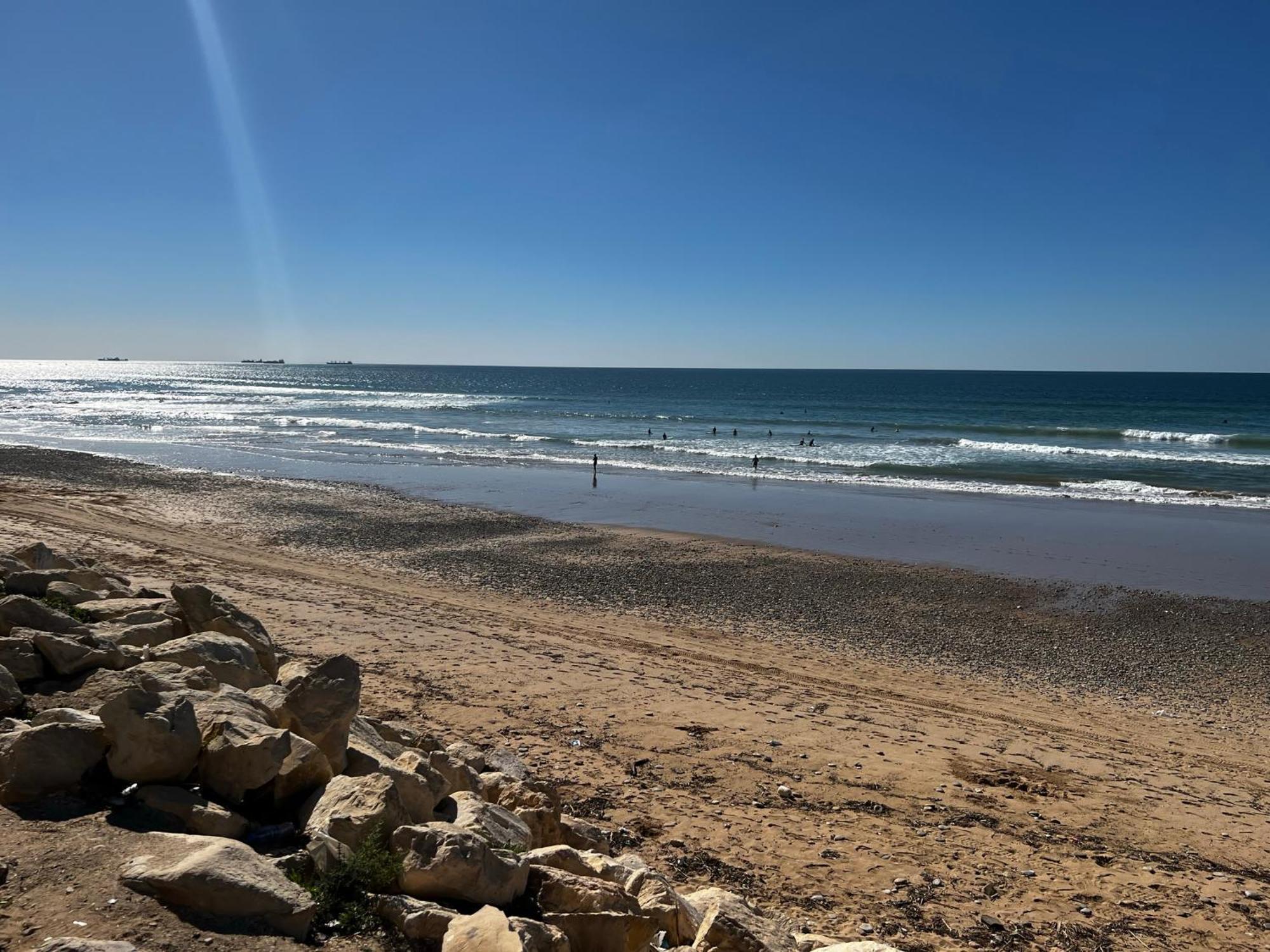The Blue Pearl-Sensational Beach Apartment In Aourir Agadir Extérieur photo