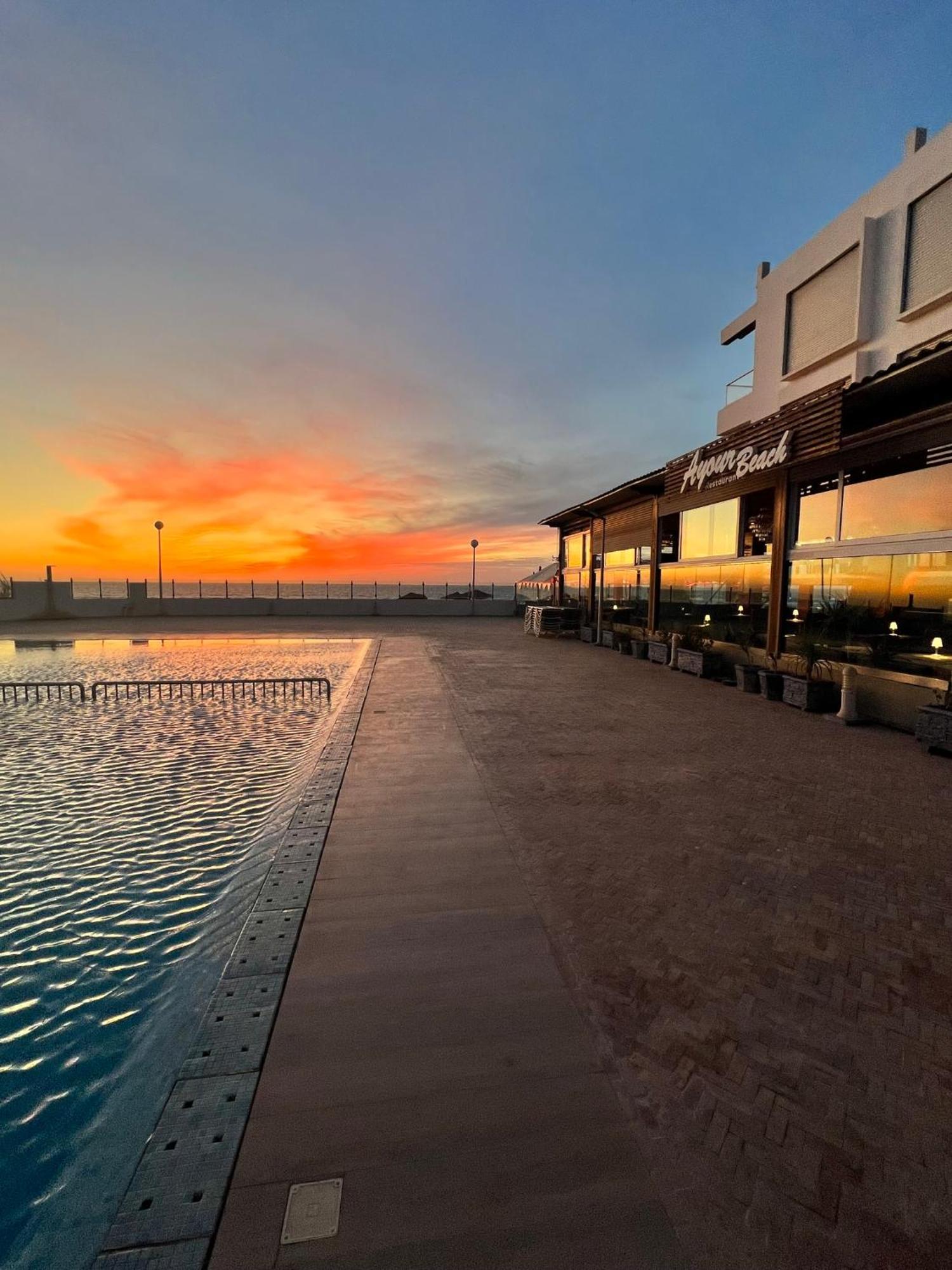 The Blue Pearl-Sensational Beach Apartment In Aourir Agadir Extérieur photo